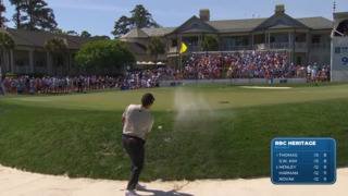 Si Woo Kim gets up-and-down for birdie at RBC Heritage
